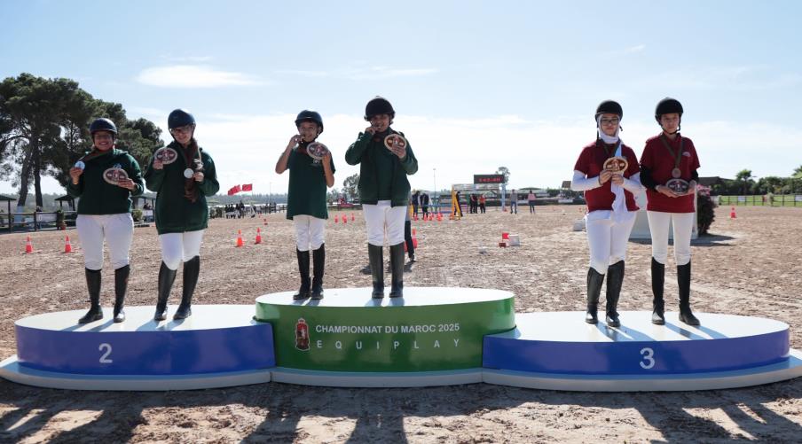 بطولة المغرب لألعاب الفروسية .. فريق "Duo de choc" التابع للنادي الملكي دار السلام يتوج بطلا لفئة 15 سنة فما فوق