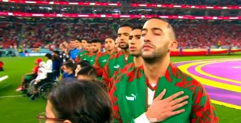 فيديو .. لحظة عزف النشيد الوطني قبل مباراة المغرب كندا بملعب الثمامة