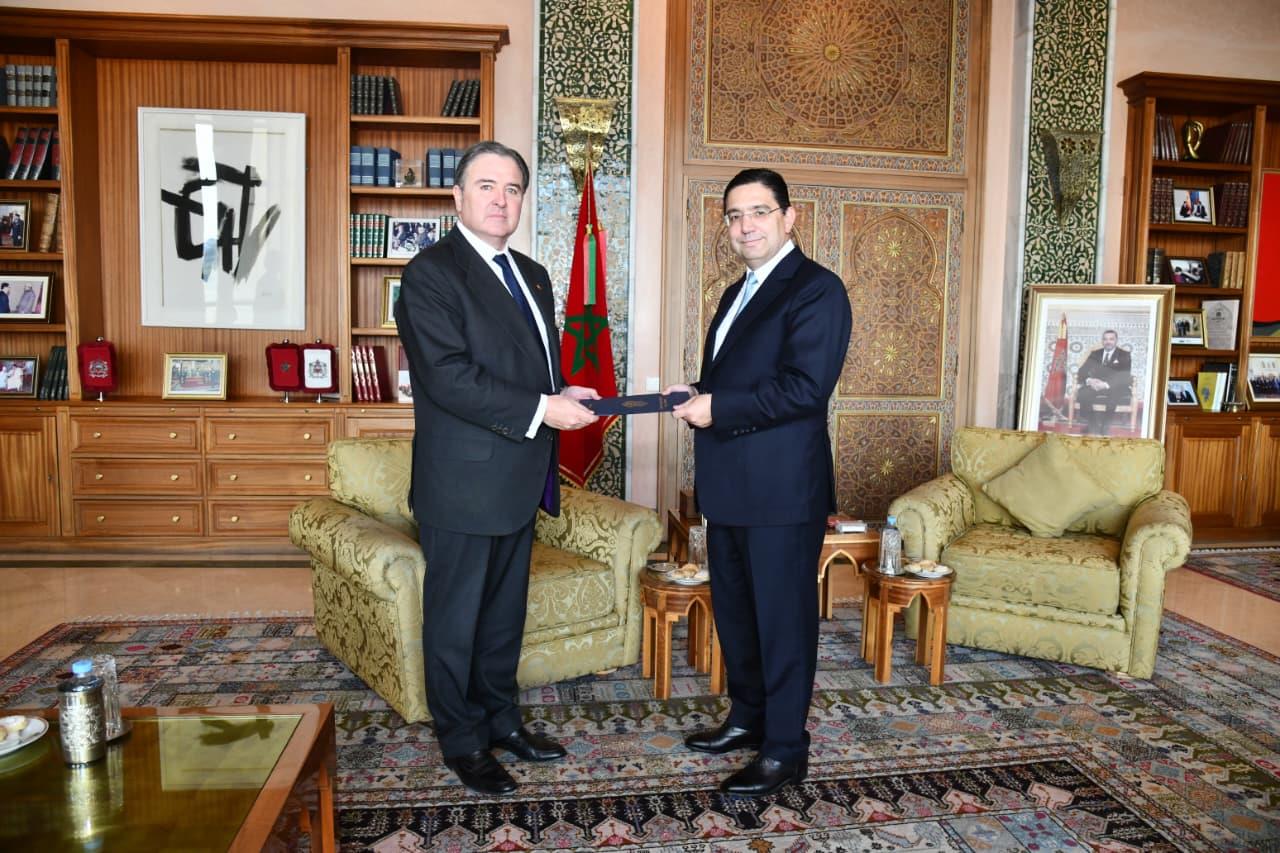 Nasser Bourita reçoit Richard Duke Buchan III, nouvel ambassadeur des États-Unis auprès de SM le Roi