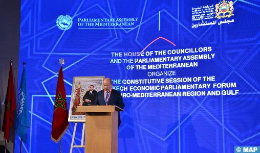 Ouverture à Marrakech du 1er Forum parlementaire économique pour la région euro-méditerranéenne et du Golfe