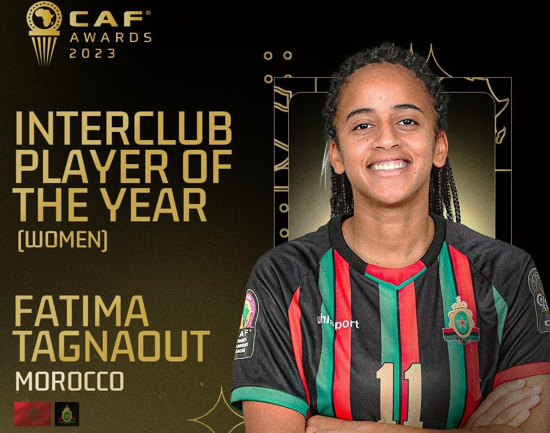 CAF Awards 2023: La Marocaine Fatima Tagnaout élue meilleure joueuse africaine interclubs de l'année