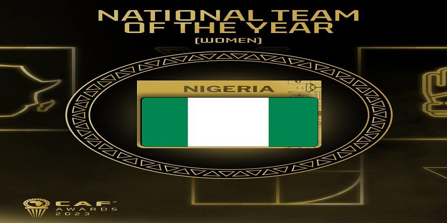 CAF Awards 2023 : Le Nigeria remporte le prix de l'équipe nationale féminine de l'année