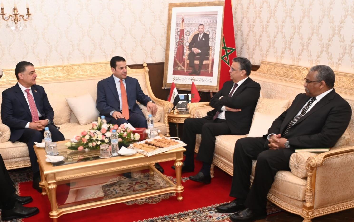 Abdellatif Ouahbi s’entretient avec le Conseiller irakien à la Sécurité nationale